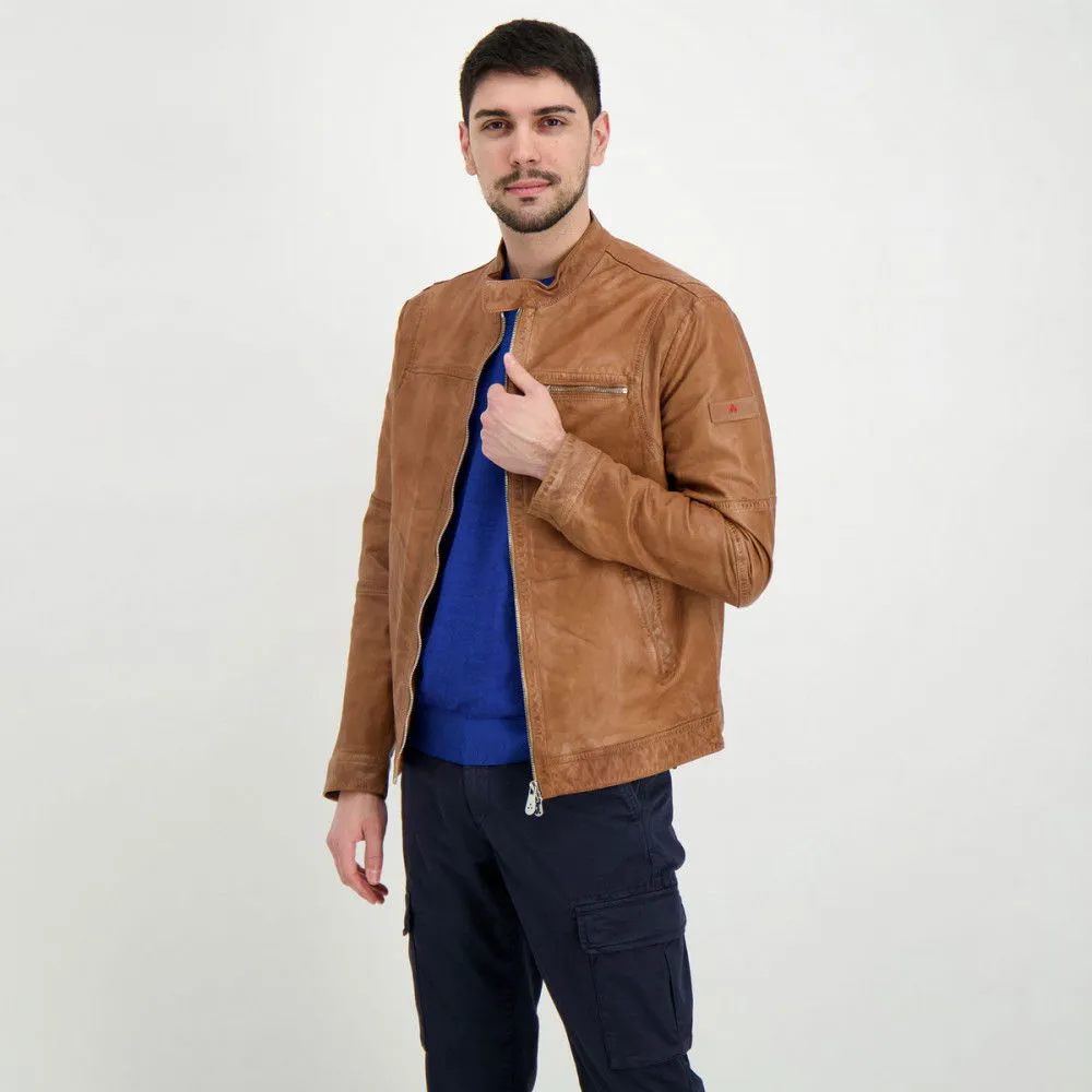 PEUTEREY BIKER IN PELLE SAGUARO