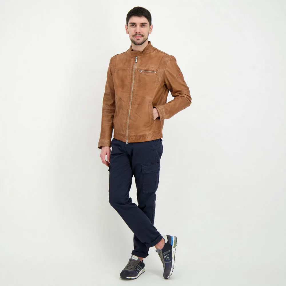 PEUTEREY BIKER IN PELLE SAGUARO