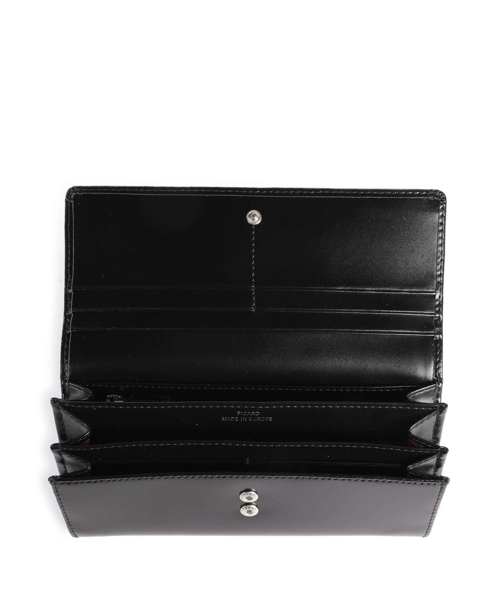  Picard Black Tie Portafoglio pelle di vacchetta liscia nero  