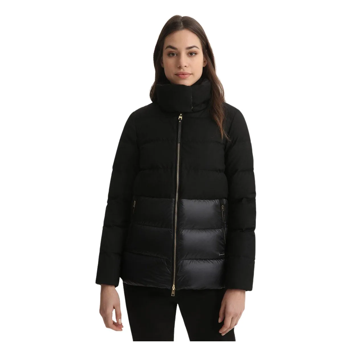 Piumino Donna Woolrich Luxe Puffy Jacket Nero