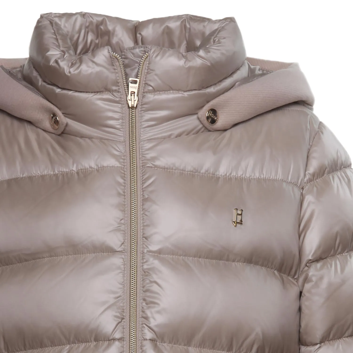 Piumino Lungo Color Chantilly Bambina E Teen