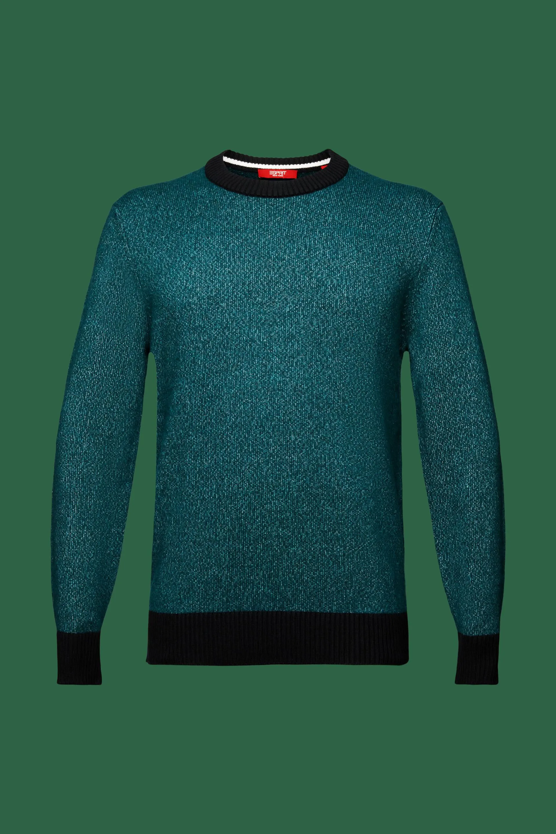 Pullover girocollo in misto lana