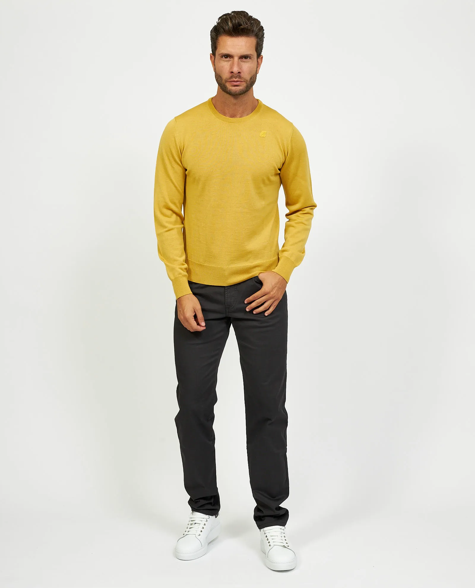Pullover uomo K-way Sebastien in lana merino