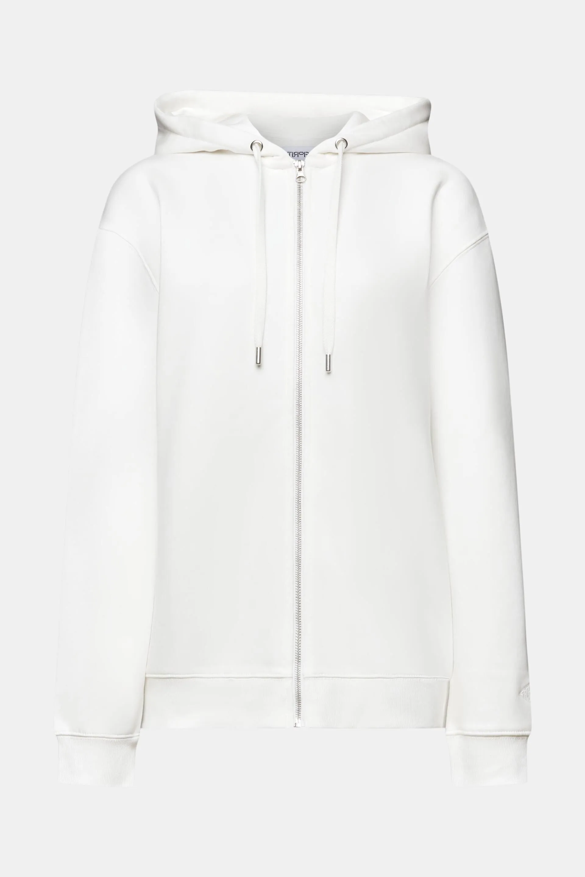 Riciclato: felpa oversize con cappuccio e zip