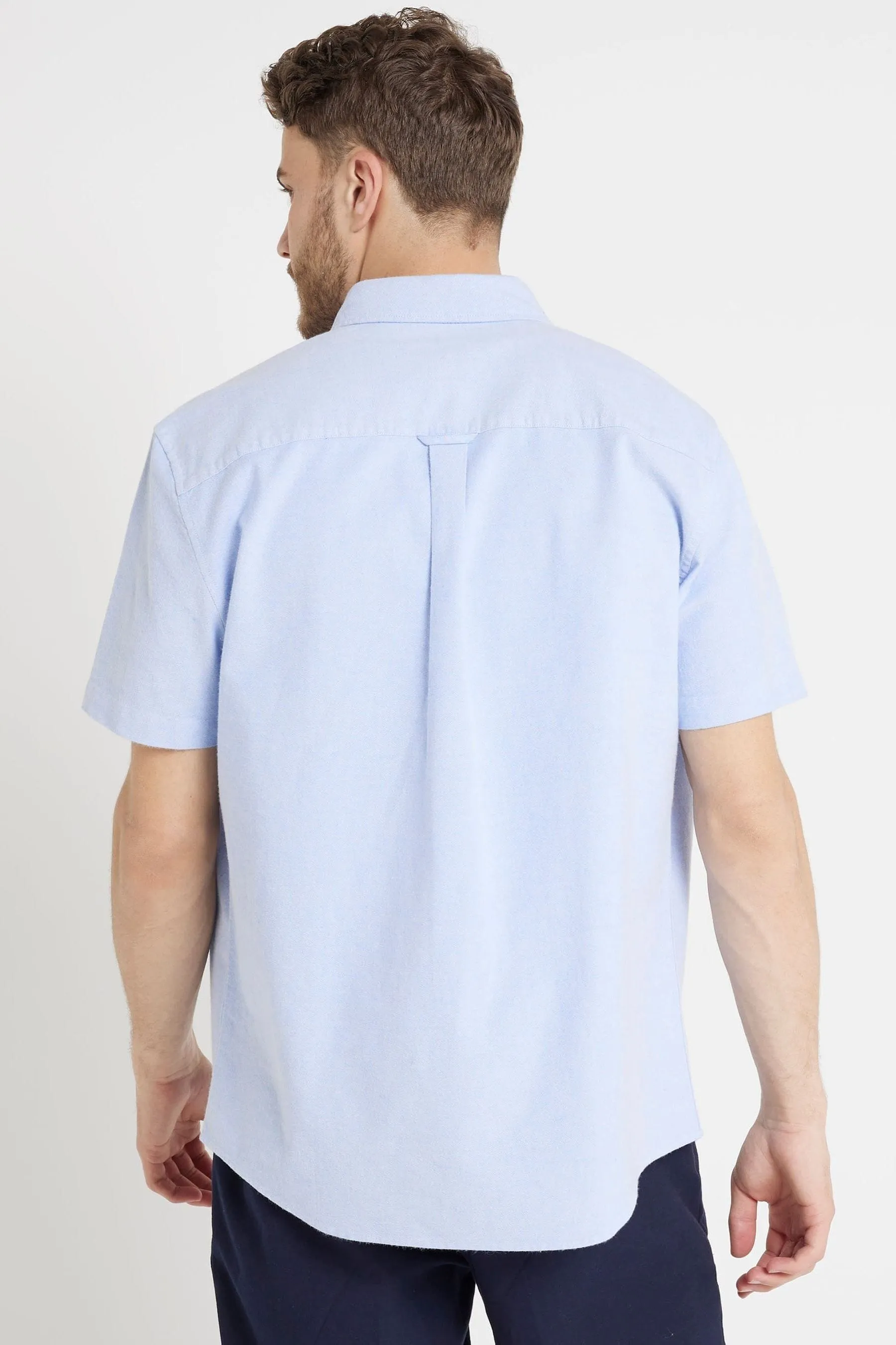 River Island - Camicia Oxford a maniche corte
