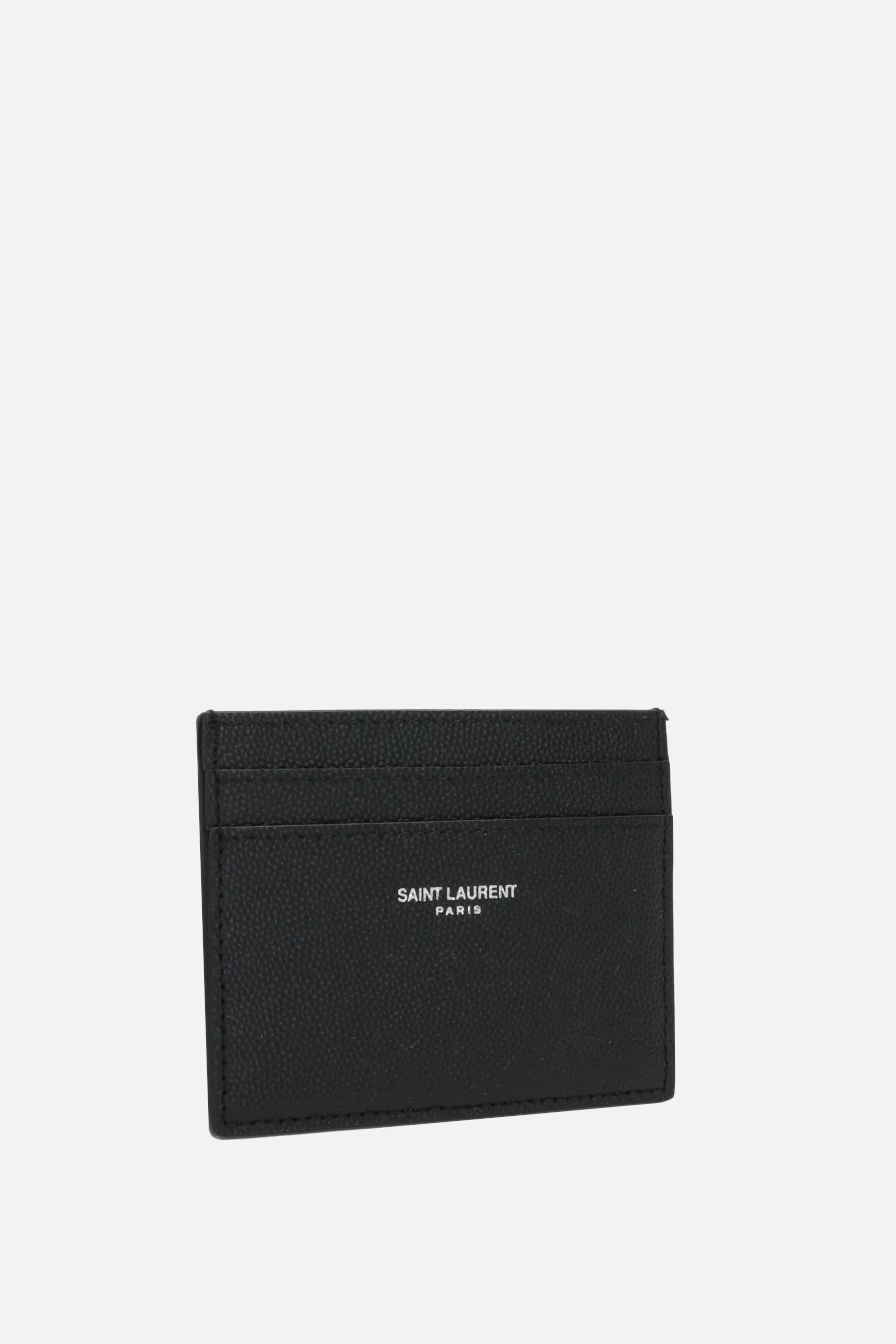  SAINT LAURENT porta carte Saint Laurent Paris in pelle Grain de Poudre 