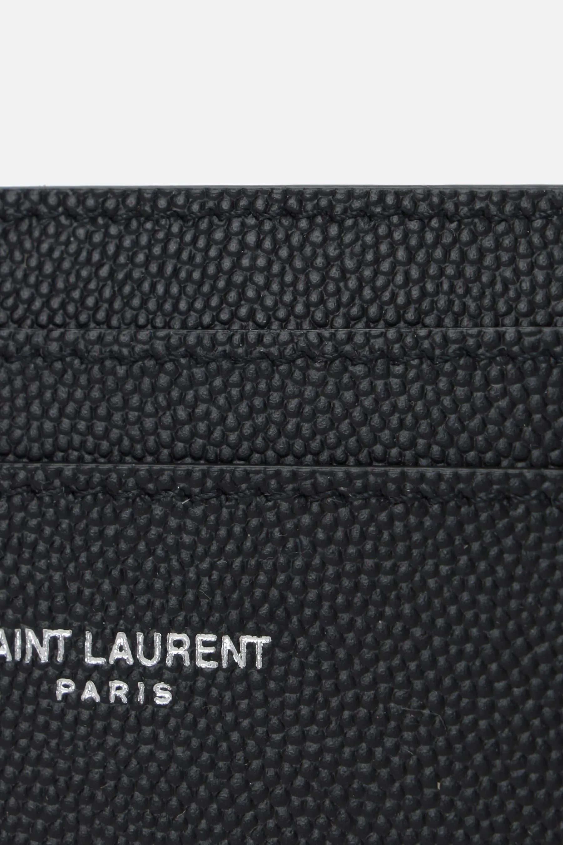  SAINT LAURENT porta carte Saint Laurent Paris in pelle Grain de Poudre 