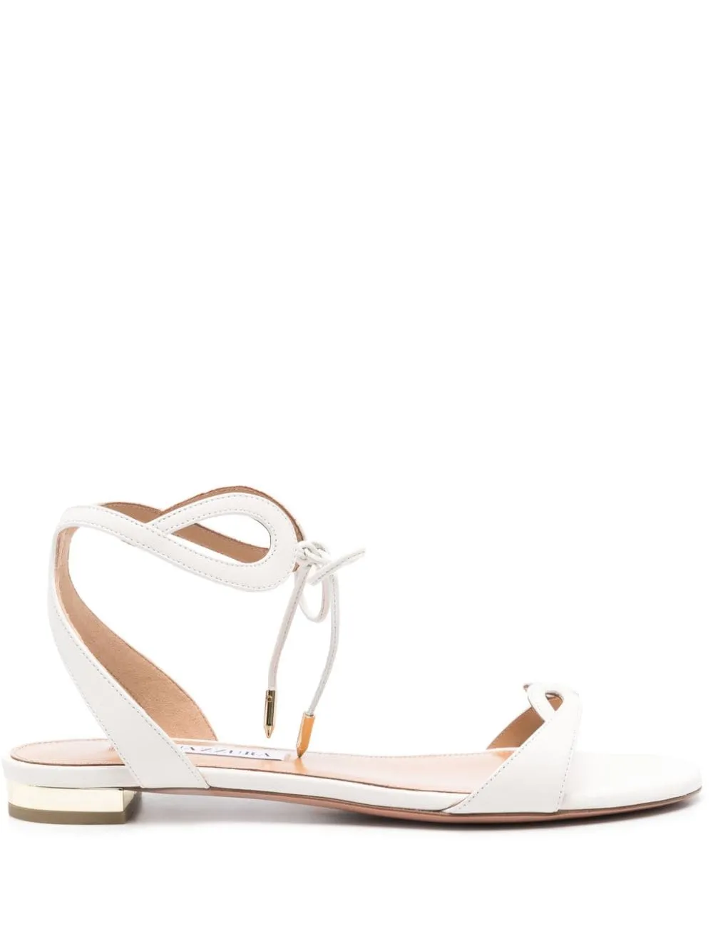 Sandali Tessa con suola piatta in bianco di Aquazzura - unisex