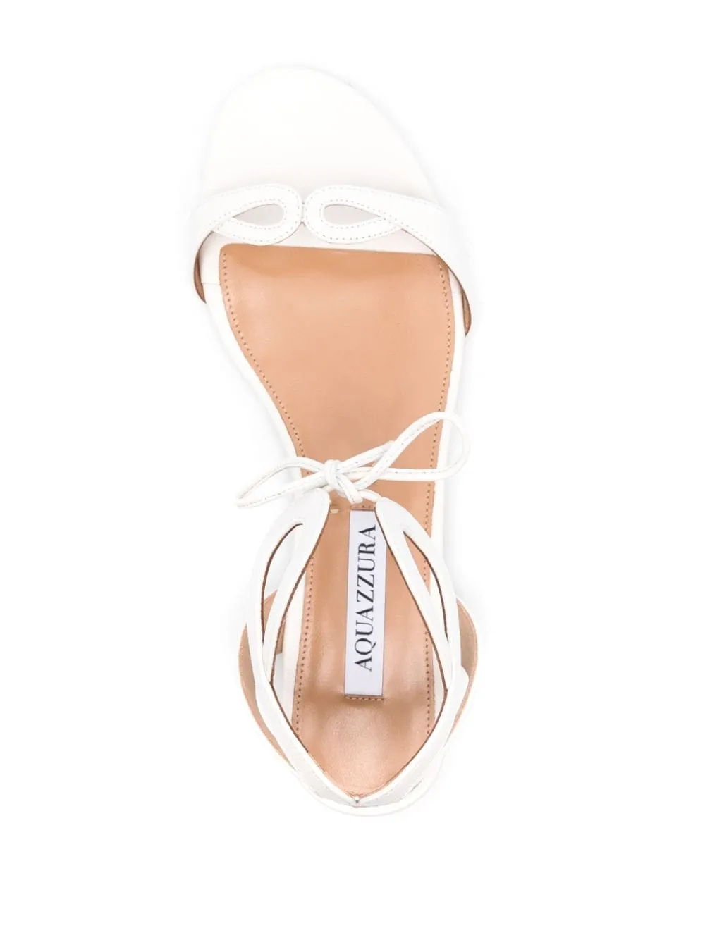 Sandali Tessa con suola piatta in bianco di Aquazzura - unisex
