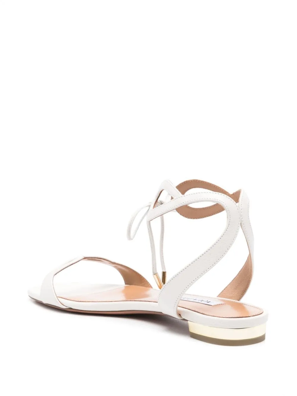 Sandali Tessa con suola piatta in bianco di Aquazzura - unisex