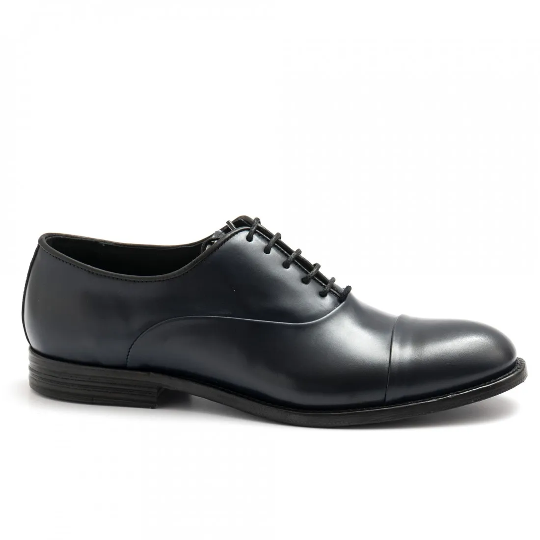 Scarpa oxford Pawelk's blu in pelle spazzolata