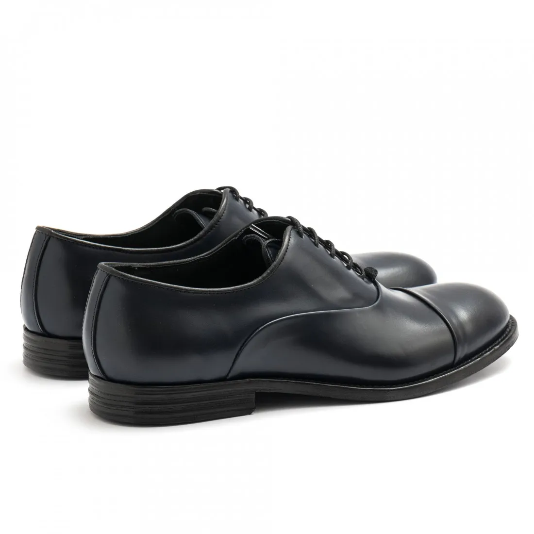 Scarpa oxford Pawelk's blu in pelle spazzolata