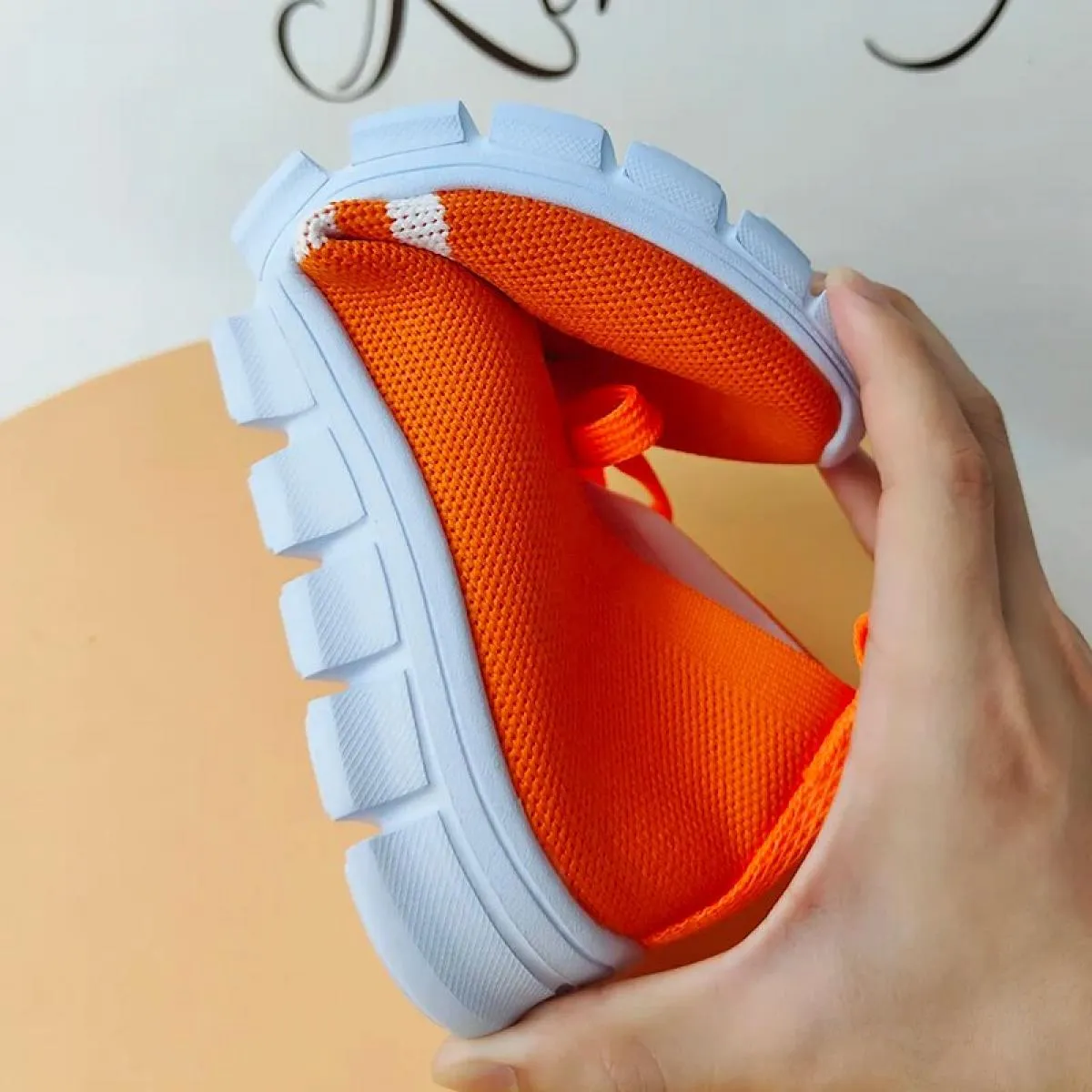 Scarpe basse a righe lavorate a maglia in maglia per donna 2023 Scarpe da ginnastica casual con lacci estivi Donna Mocassini con