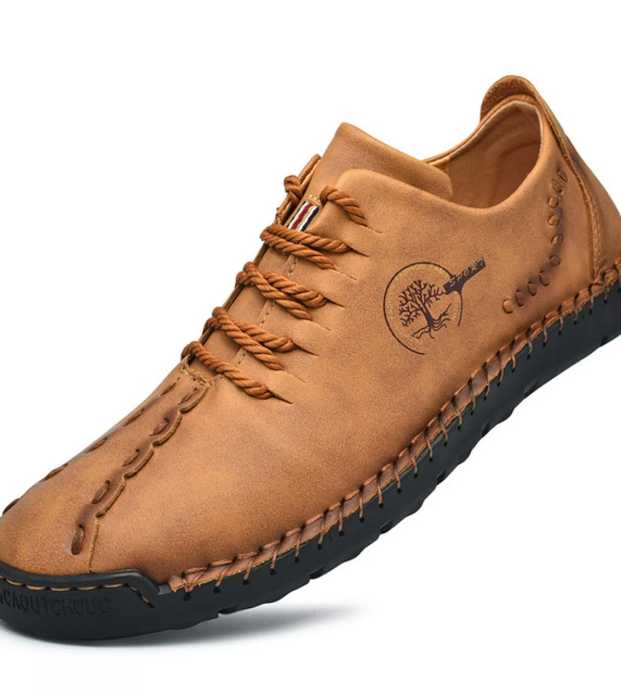 Scarpe casual da uomo in pelle fatte a mano Fashion New Mocassino Driving Shoes Lace Up Flats Mocassini da uomo Zapatillas Hombr