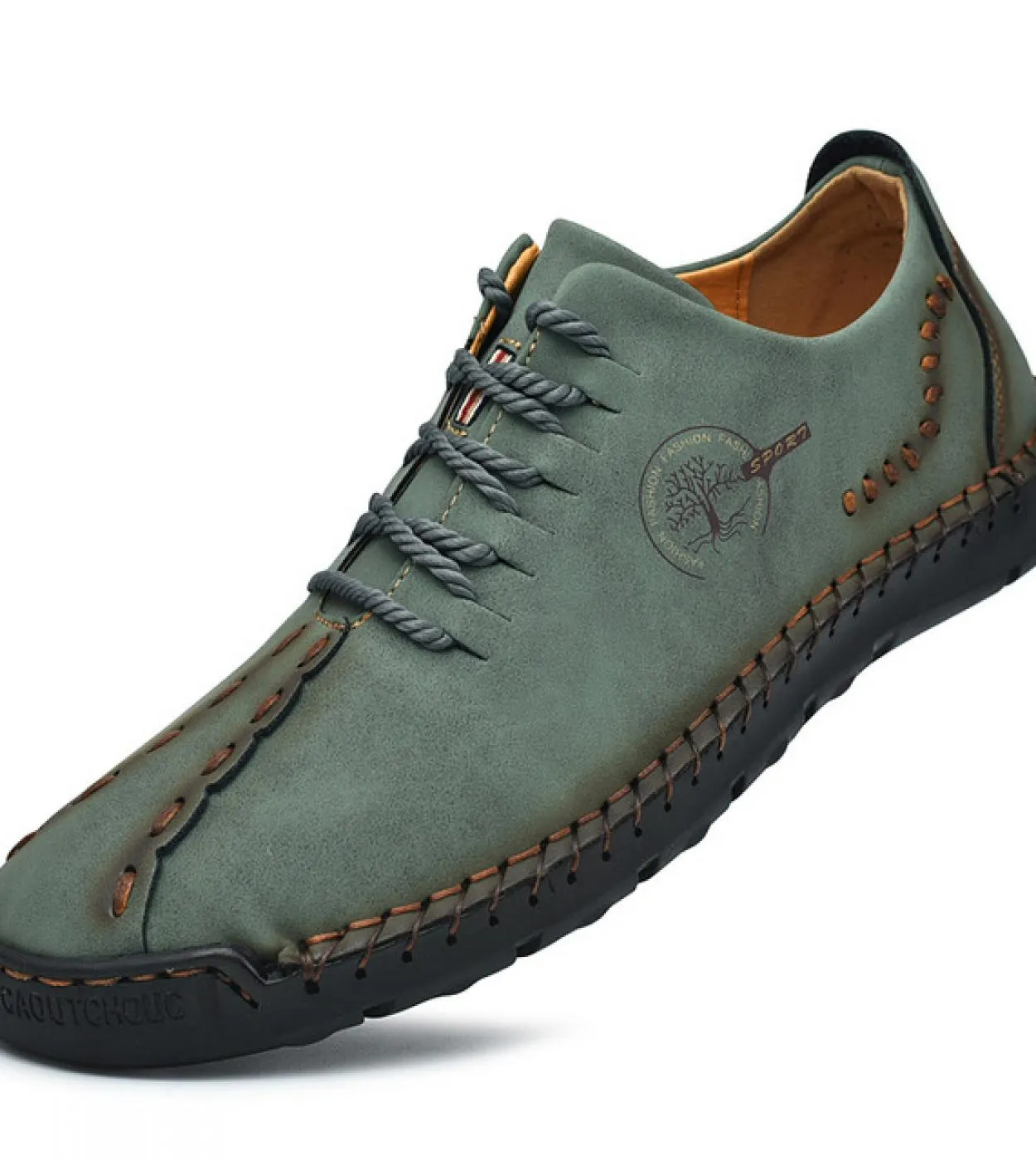 Scarpe casual da uomo in pelle fatte a mano Fashion New Mocassino Driving Shoes Lace Up Flats Mocassini da uomo Zapatillas Hombr