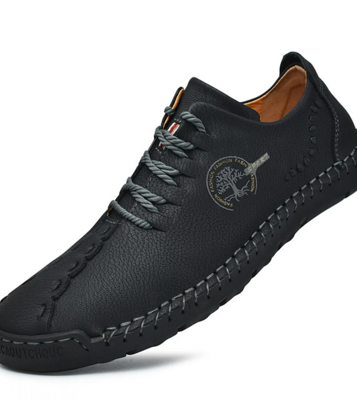 Scarpe casual da uomo in pelle fatte a mano Fashion New Mocassino Driving Shoes Lace Up Flats Mocassini da uomo Zapatillas Hombr