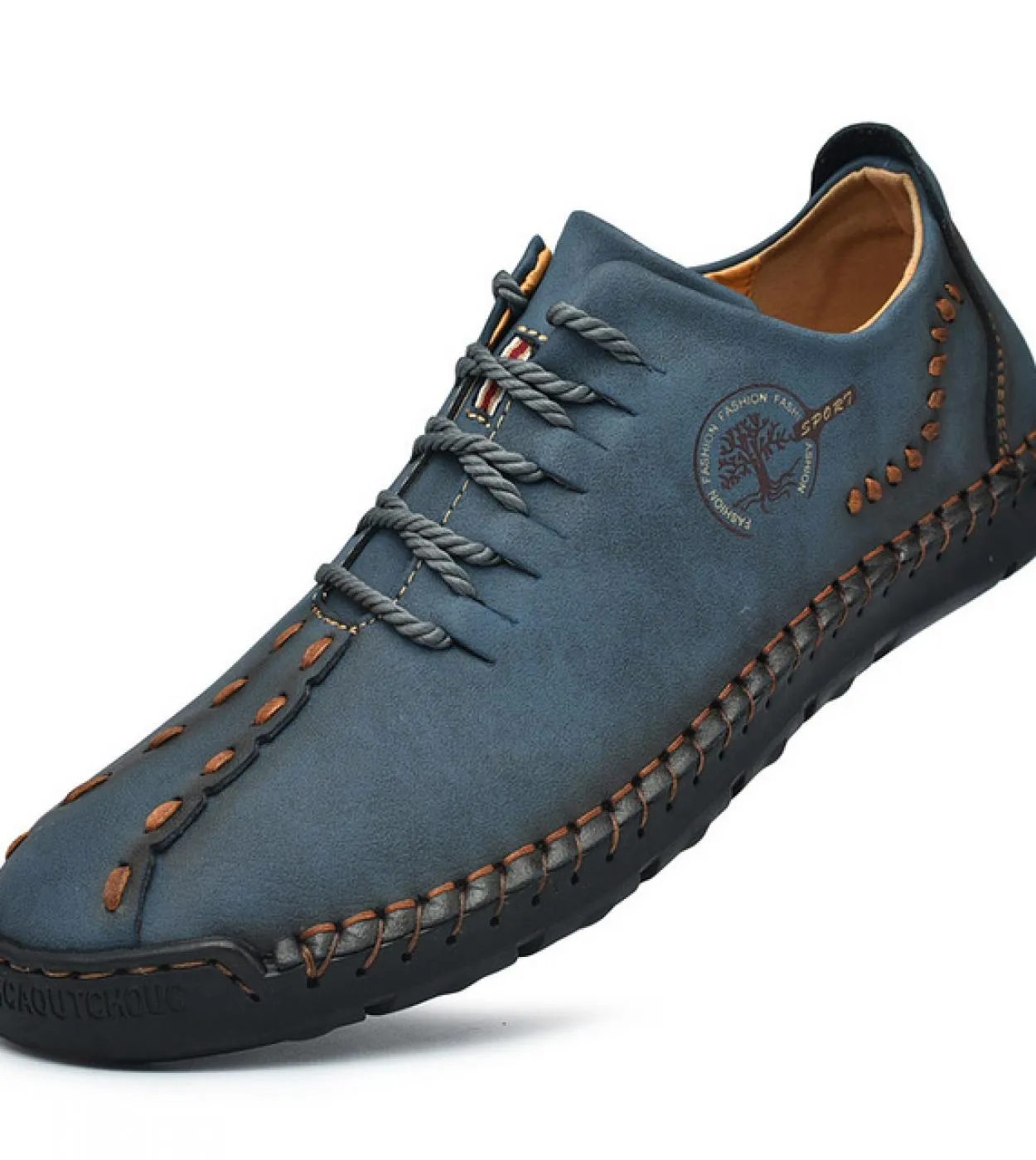 Scarpe casual da uomo in pelle fatte a mano Fashion New Mocassino Driving Shoes Lace Up Flats Mocassini da uomo Zapatillas Hombr