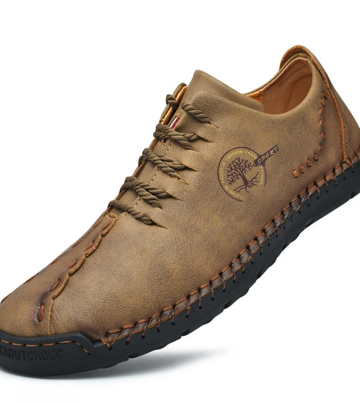 Scarpe casual da uomo in pelle fatte a mano Fashion New Mocassino Driving Shoes Lace Up Flats Mocassini da uomo Zapatillas Hombr