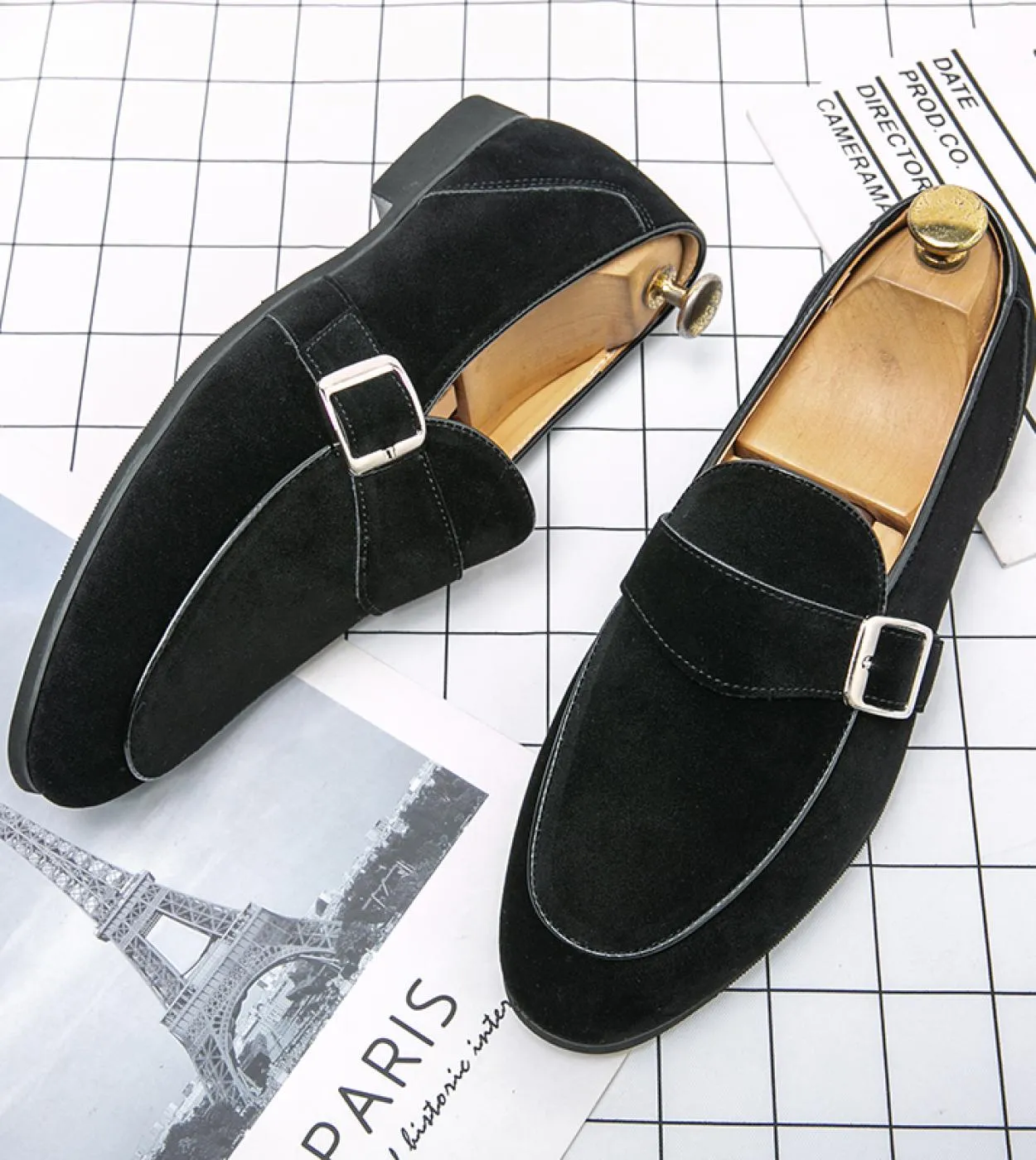 Scarpe casual da uomo in stile italiano verde Scarpe casual di lusso moda comoda Scarpe da uomo in pelle Mocassini scamosciati L