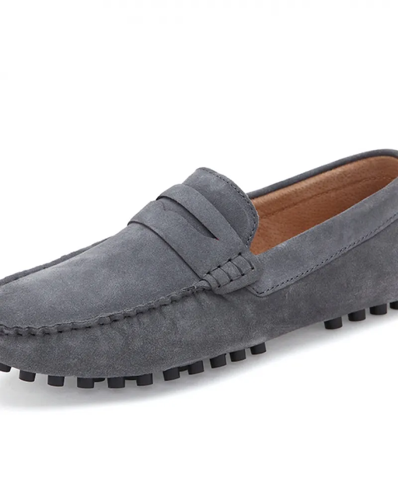 Scarpe da uomo di lusso di alta qualità Mocassini in pelle scamosciata Guida slip su suola morbida Scarpe casual da uomo Comodi