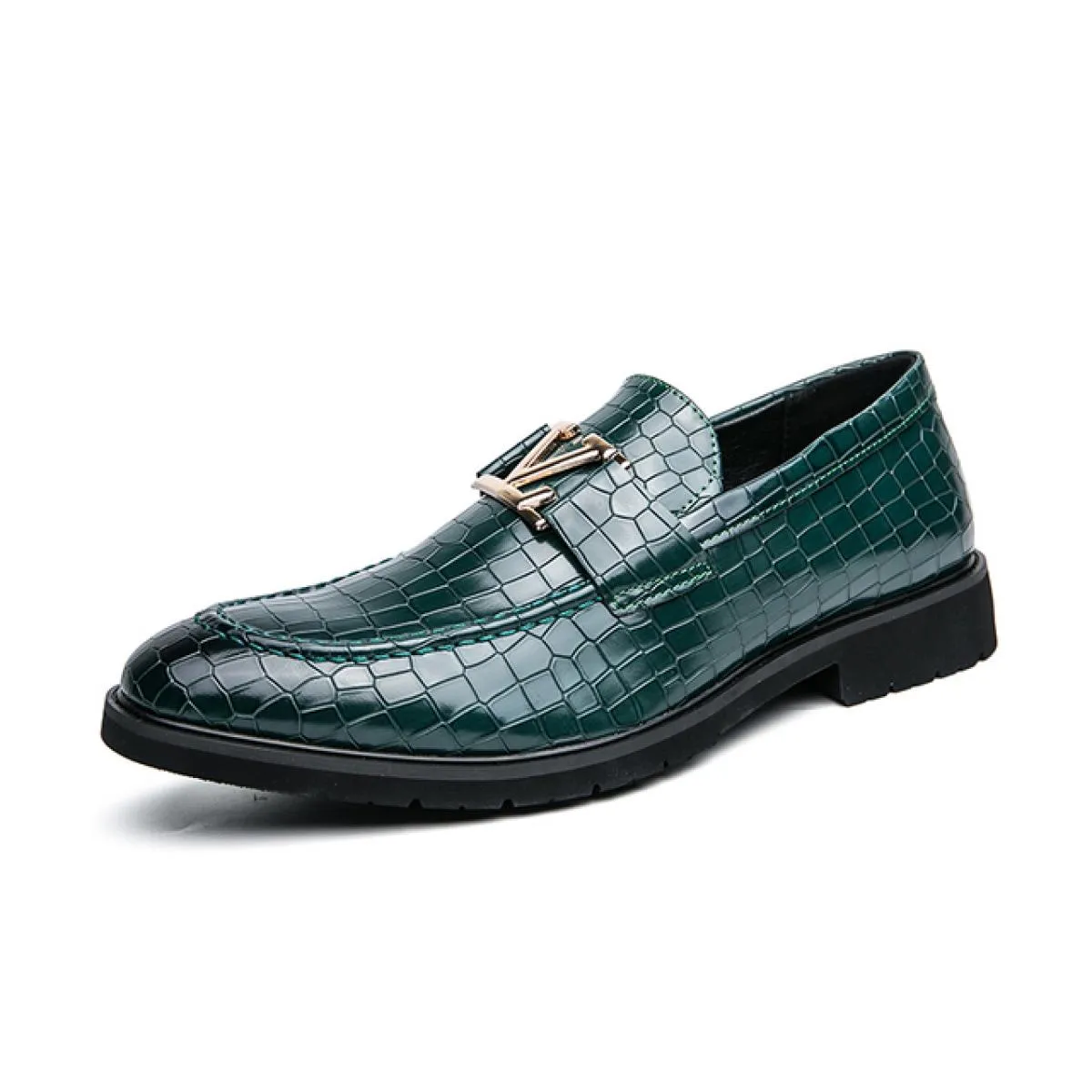 Scarpe eleganti da uomo Mocassini Punta tonda Slip on solido Scarpe da sposa fatte a mano per uomo Spedizione gratuita Taglia 38