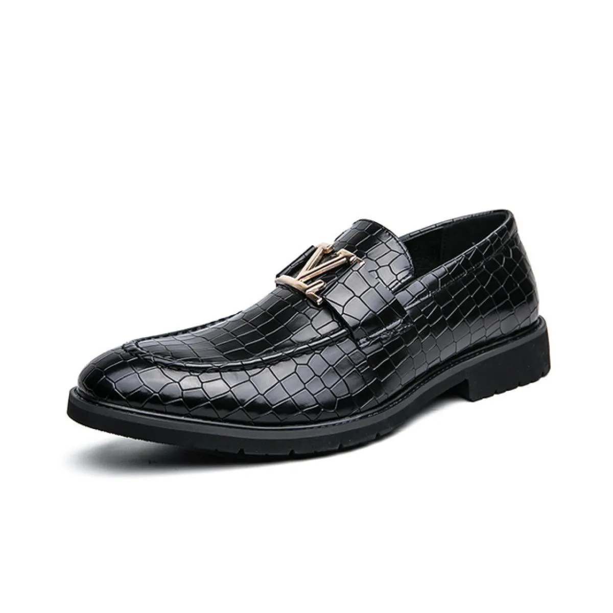 Scarpe eleganti da uomo Mocassini Punta tonda Slip on solido Scarpe da sposa fatte a mano per uomo Spedizione gratuita Taglia 38