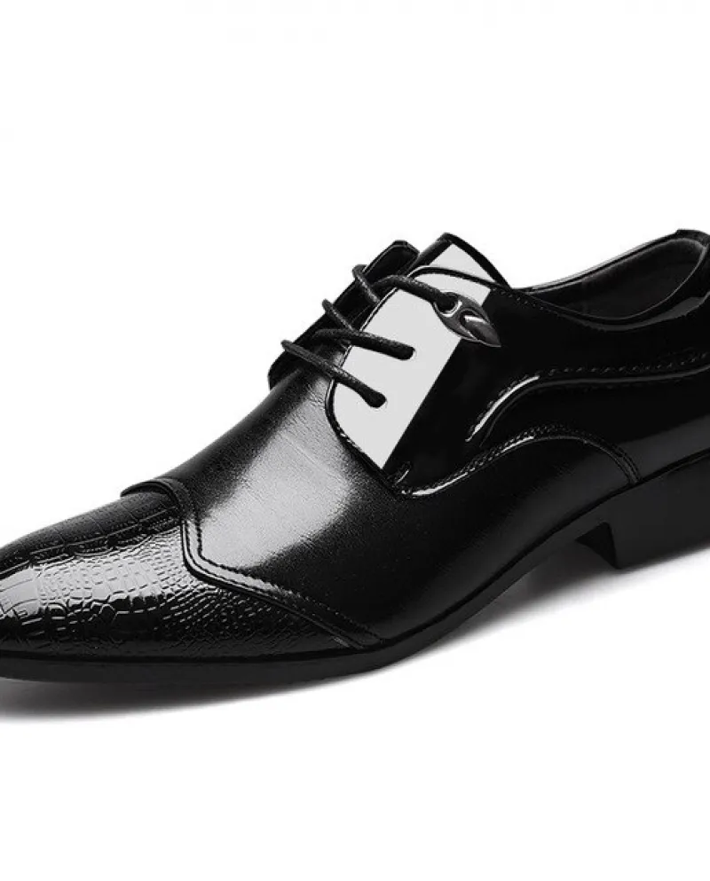 Scarpe formali moda uomo Scarpe con suola morbida Scarpe da lavoro in pelle casual Mocassini con lacci da guida comodi Plus Size