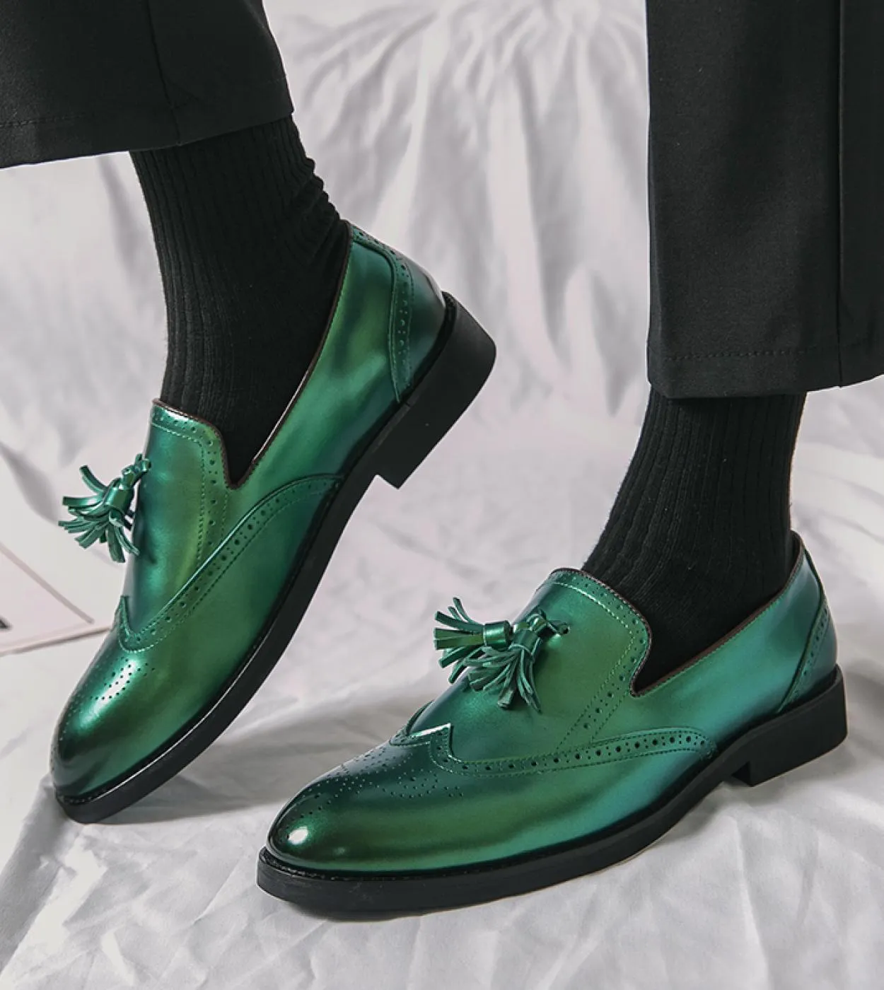 Scarpe in pelle di marca italiana di lusso Casual in pelle Gentleman Bureau Mocassini Scarpe da uomo Eleganti Abiti da sera Scar