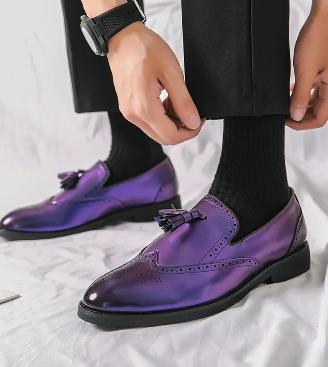 Scarpe in pelle di marca italiana di lusso Casual in pelle Gentleman Bureau Mocassini Scarpe da uomo Eleganti Abiti da sera Scar