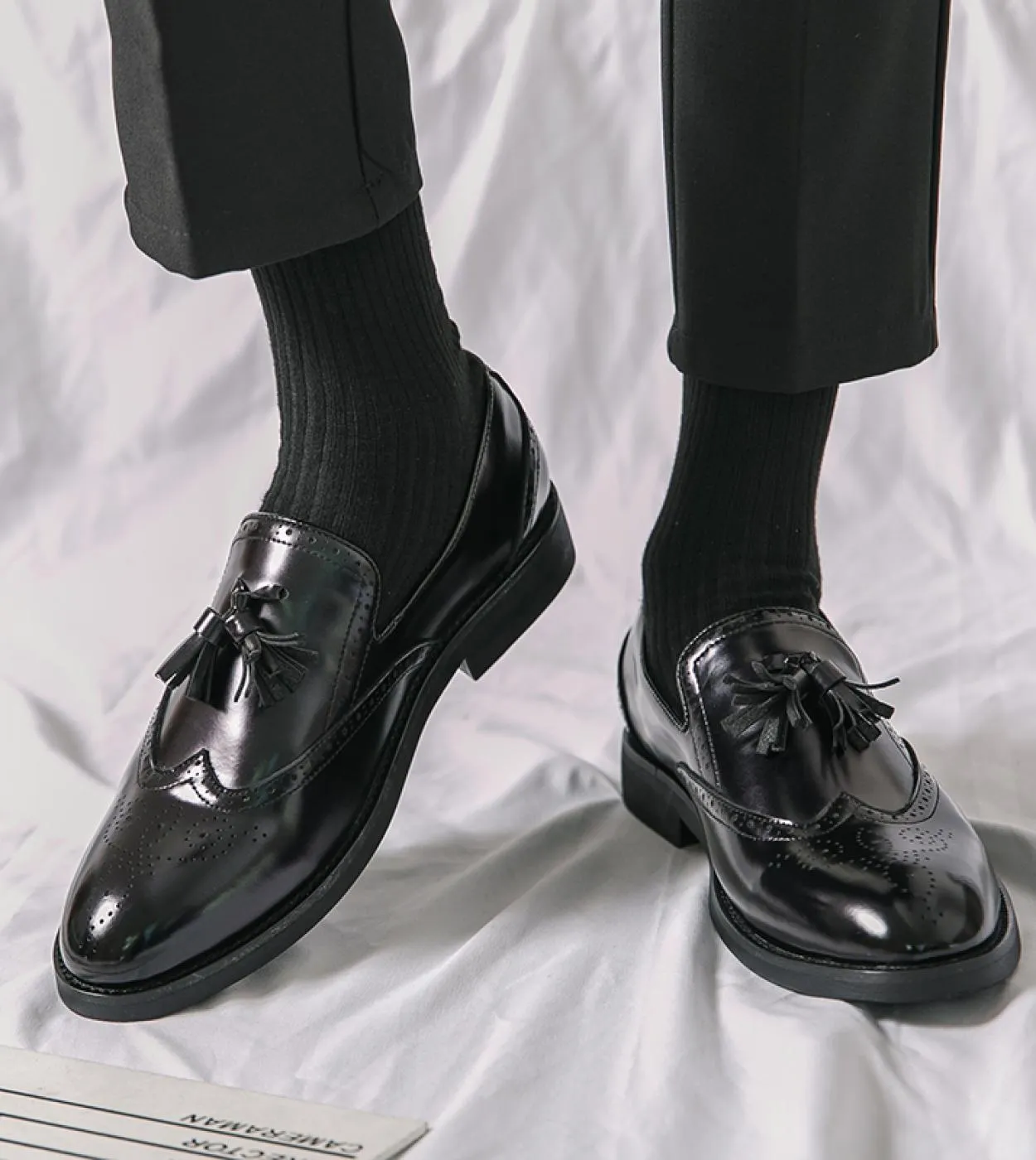 Scarpe in pelle di marca italiana di lusso Casual in pelle Gentleman Bureau Mocassini Scarpe da uomo Eleganti Abiti da sera Scar
