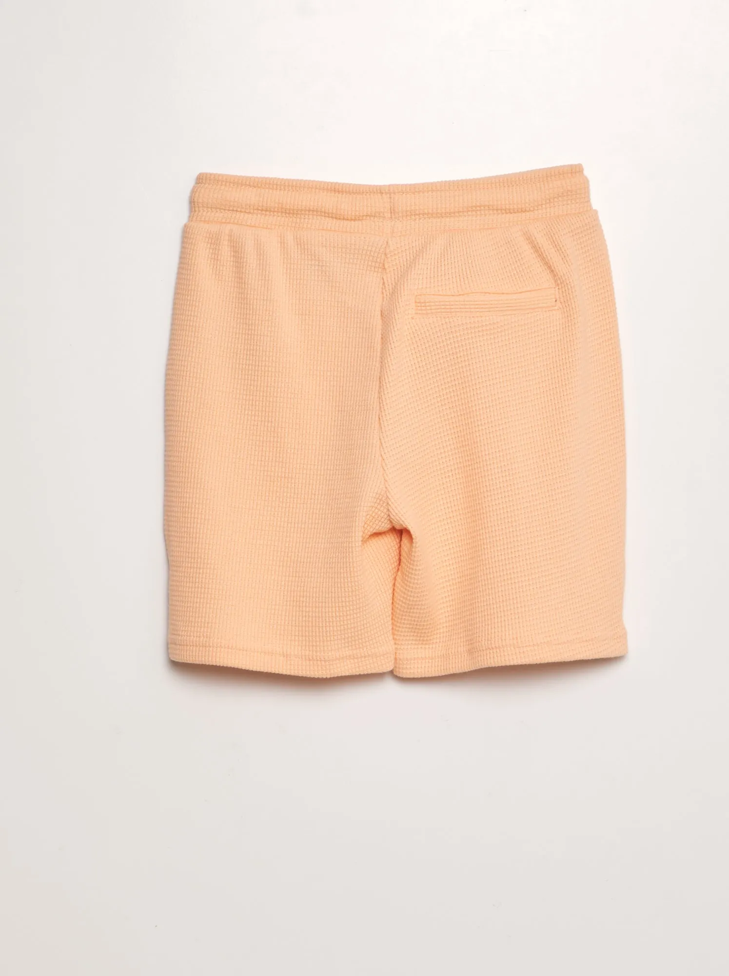 Shorts a nido d'ape - ARANCIONE