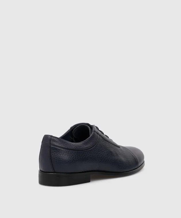 Stefano Ricci Scarpe oxford da bambino in pelle blu scuro YR59CG8056MRRE