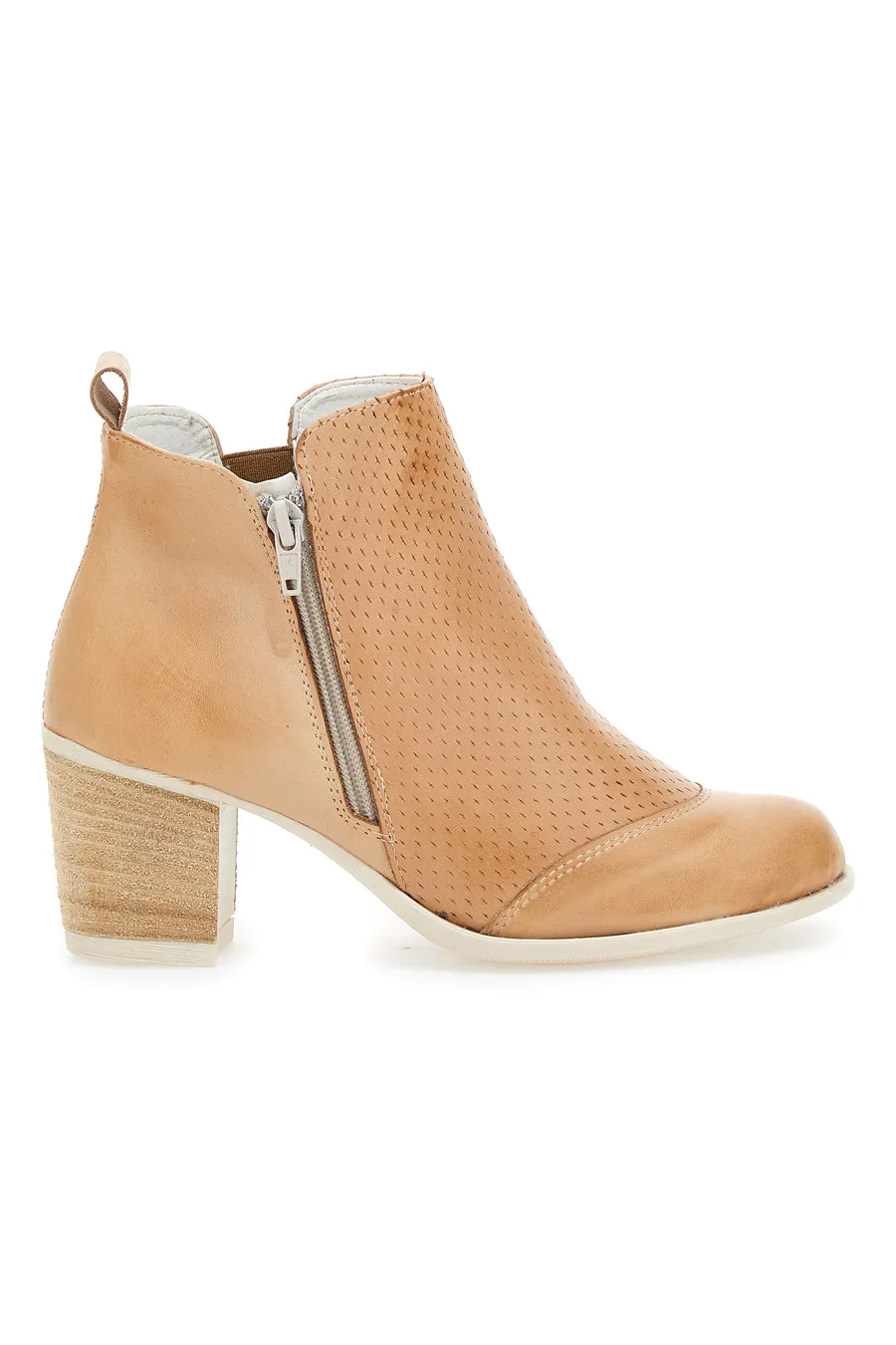 Stivaletti Ankle Boots Mon Dieu 200 Vera Pelle Marroni