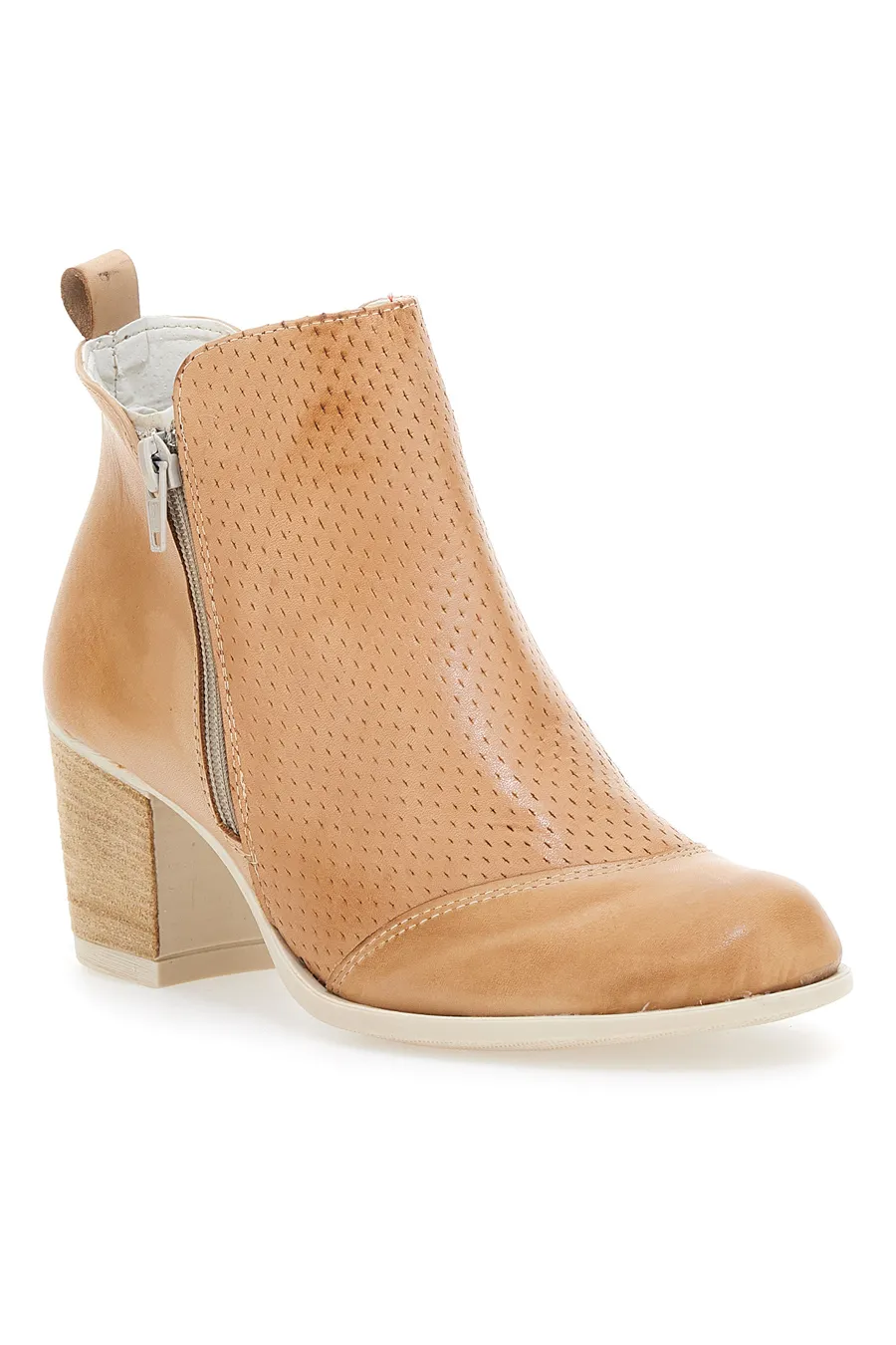 Stivaletti Ankle Boots Mon Dieu 200 Vera Pelle Marroni