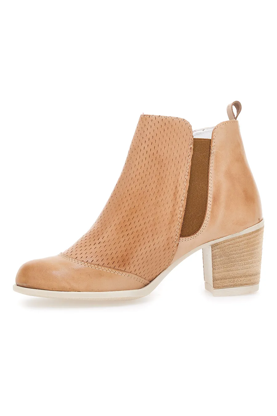 Stivaletti Ankle Boots Mon Dieu 200 Vera Pelle Marroni
