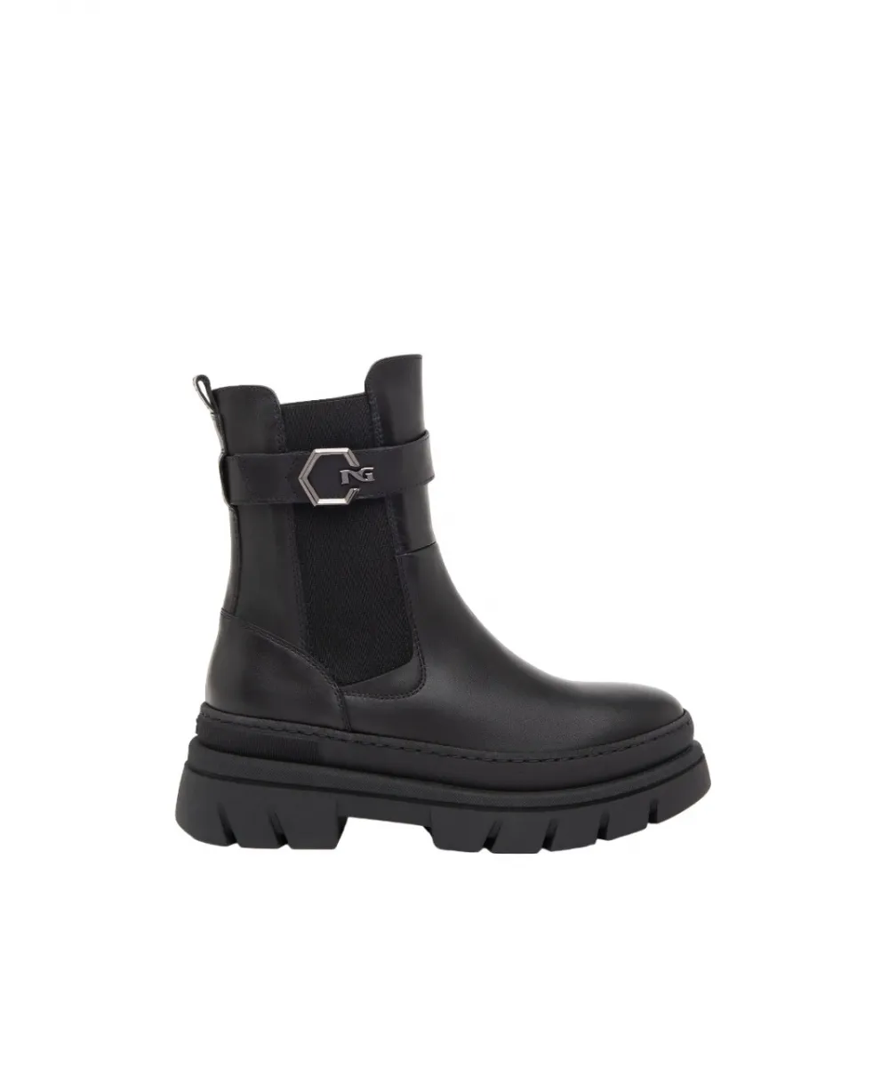 Stivaletti Chelsea In Pelle Nero