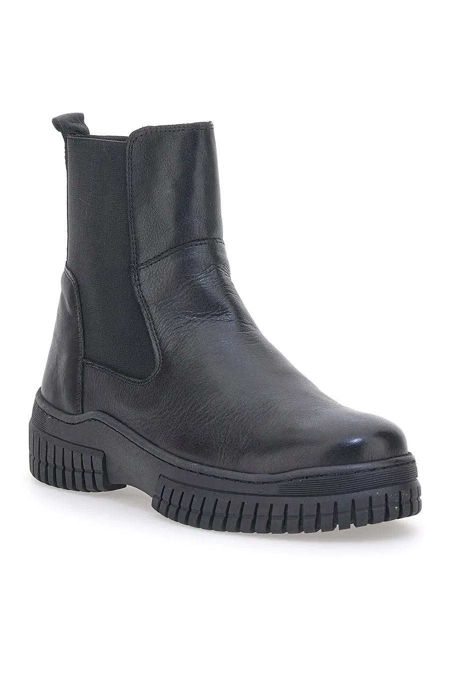 Stivaletto Chelsea Boots Pittarello 884001 Neri Vera Pelle