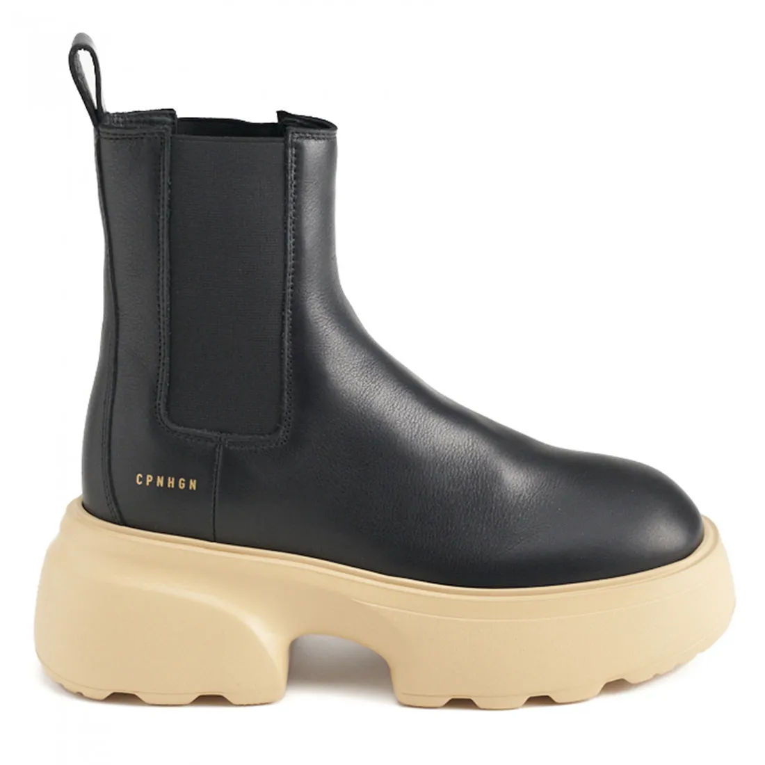 Stivaletto Chelsea Copenhagen Studio CPH276 nero e beige