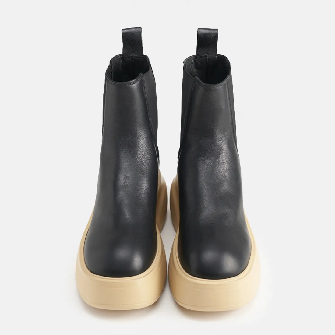 Stivaletto Chelsea Copenhagen Studio CPH276 nero e beige