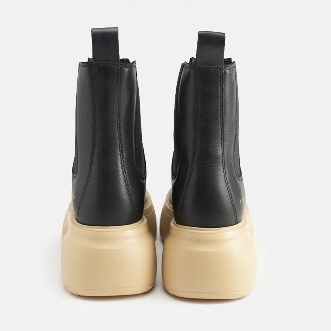 Stivaletto Chelsea Copenhagen Studio CPH276 nero e beige