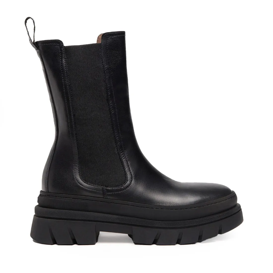 Stivaletto Chelsea da donna NeroGiardini in pelle nera