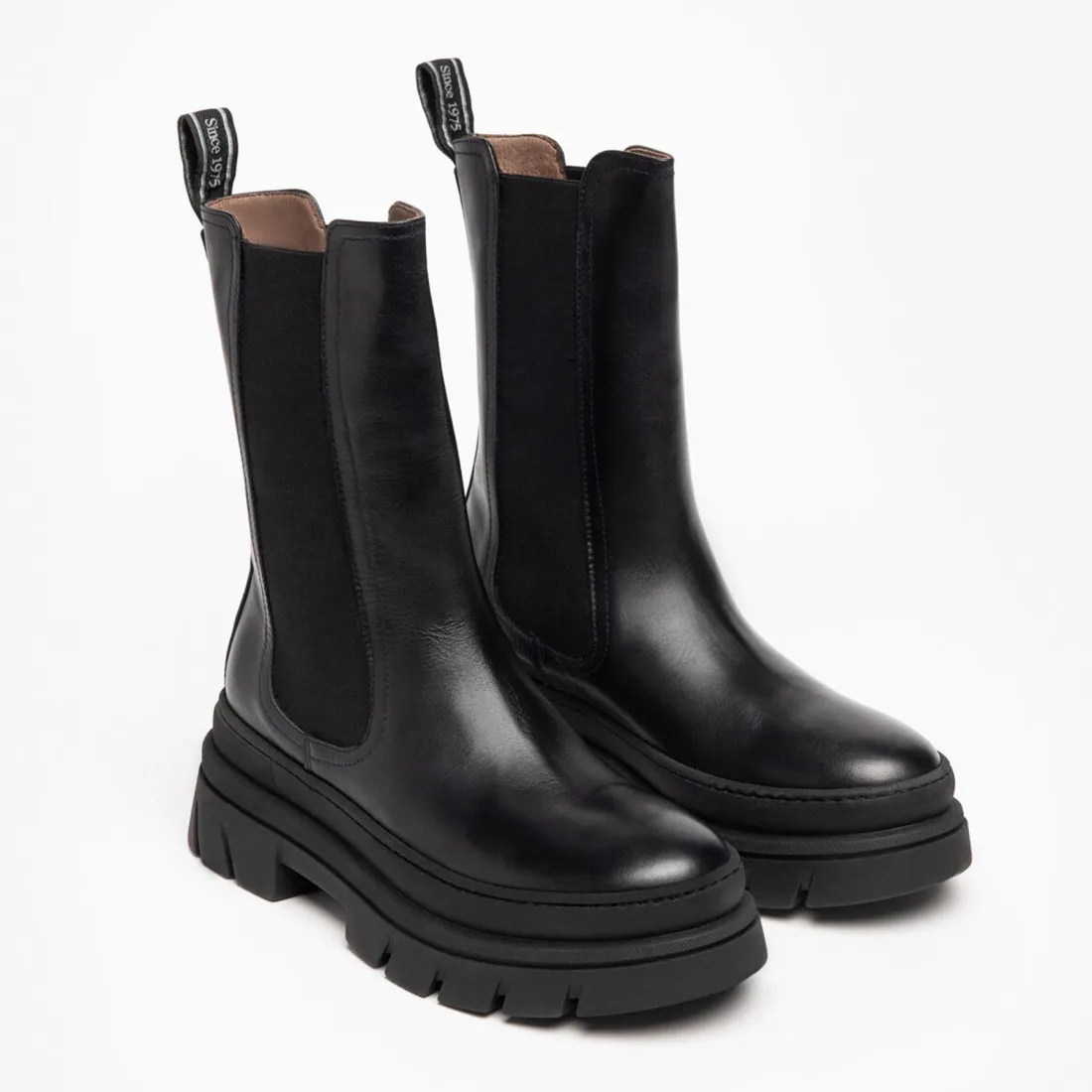 Stivaletto Chelsea da donna NeroGiardini in pelle nera