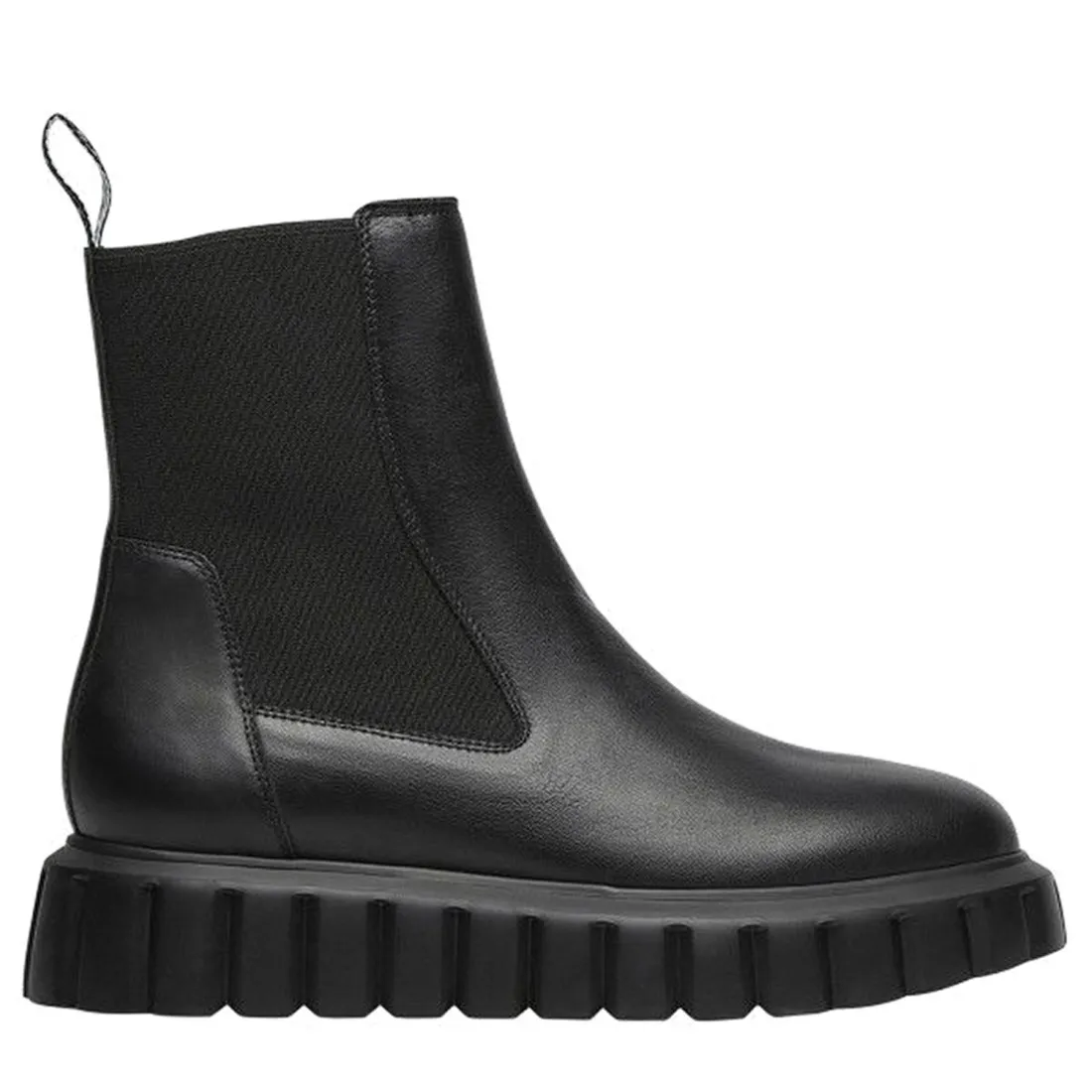 Stivaletto Grenelle Chelsea Voile Blanche in pelle nero