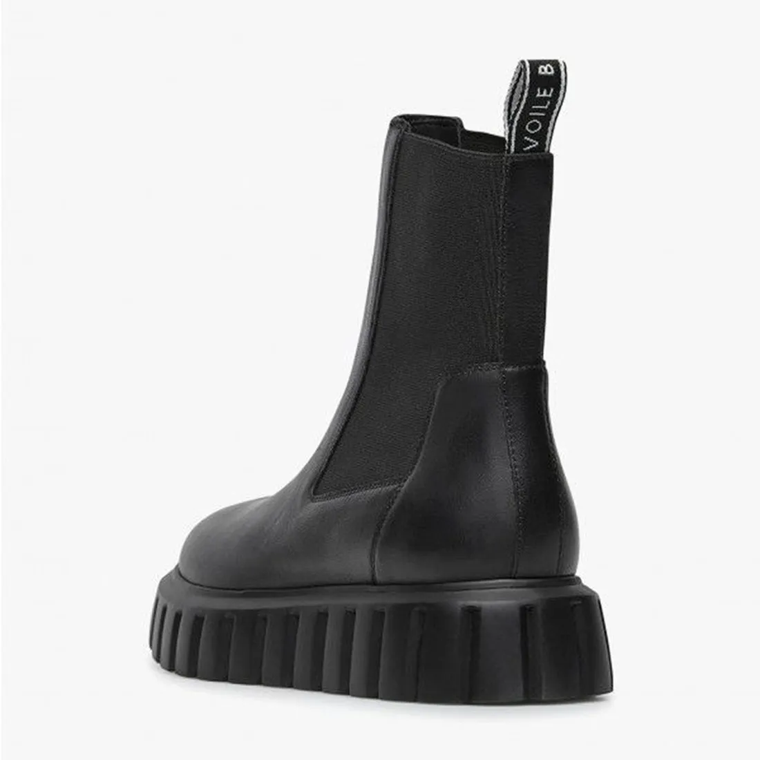 Stivaletto Grenelle Chelsea Voile Blanche in pelle nero