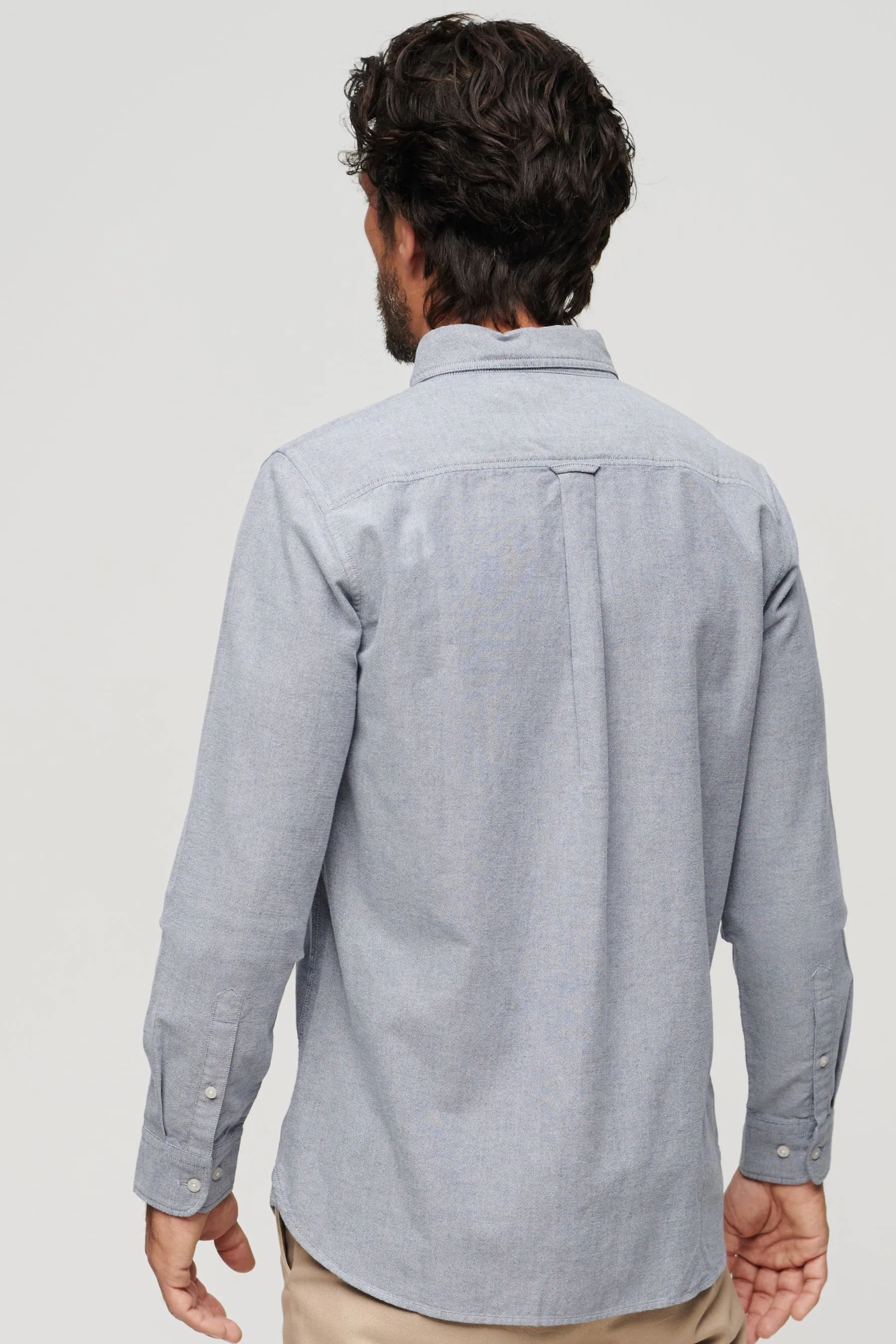Superdry - Camicia a Oxford lunghe in cotone