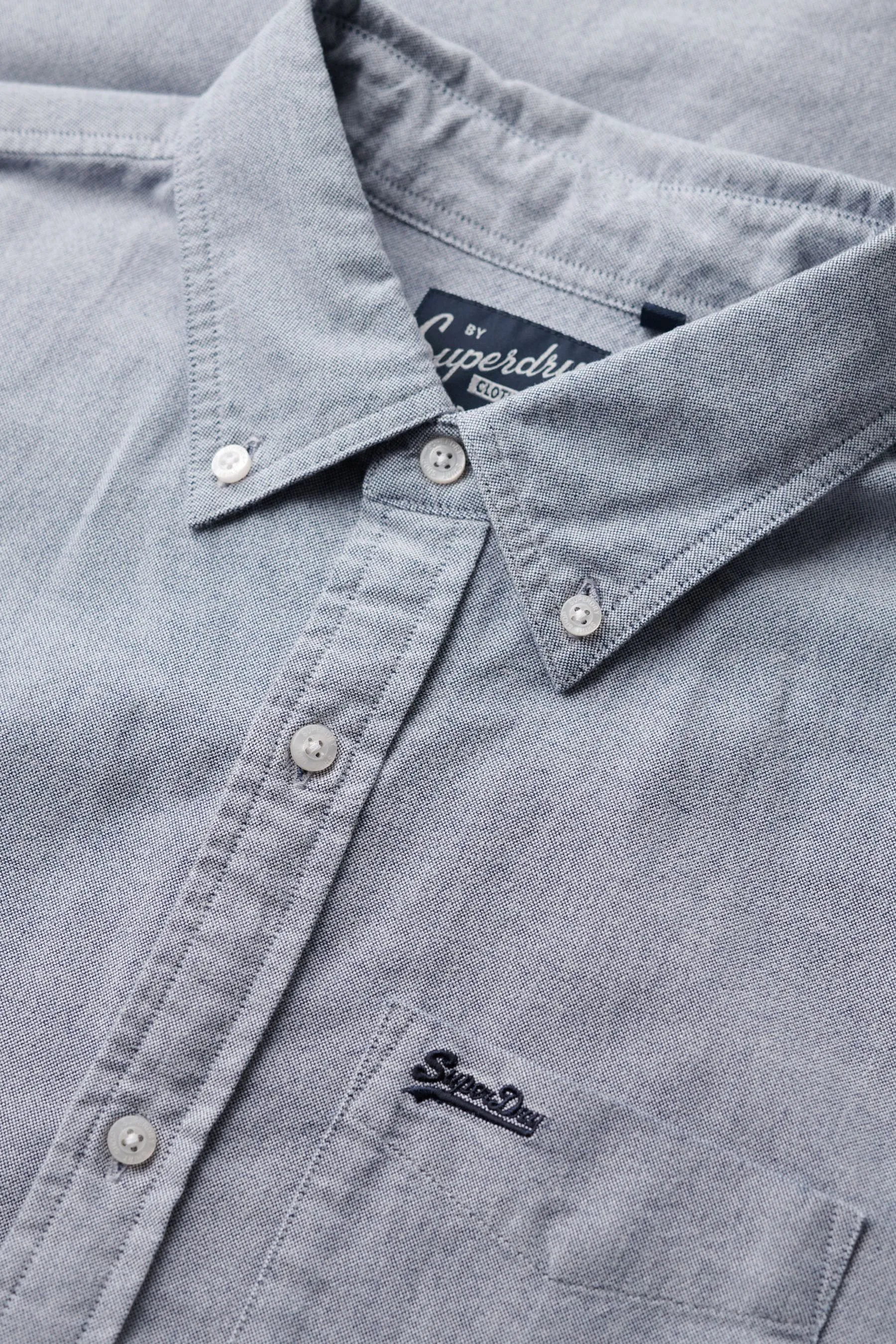 Superdry - Camicia a Oxford lunghe in cotone