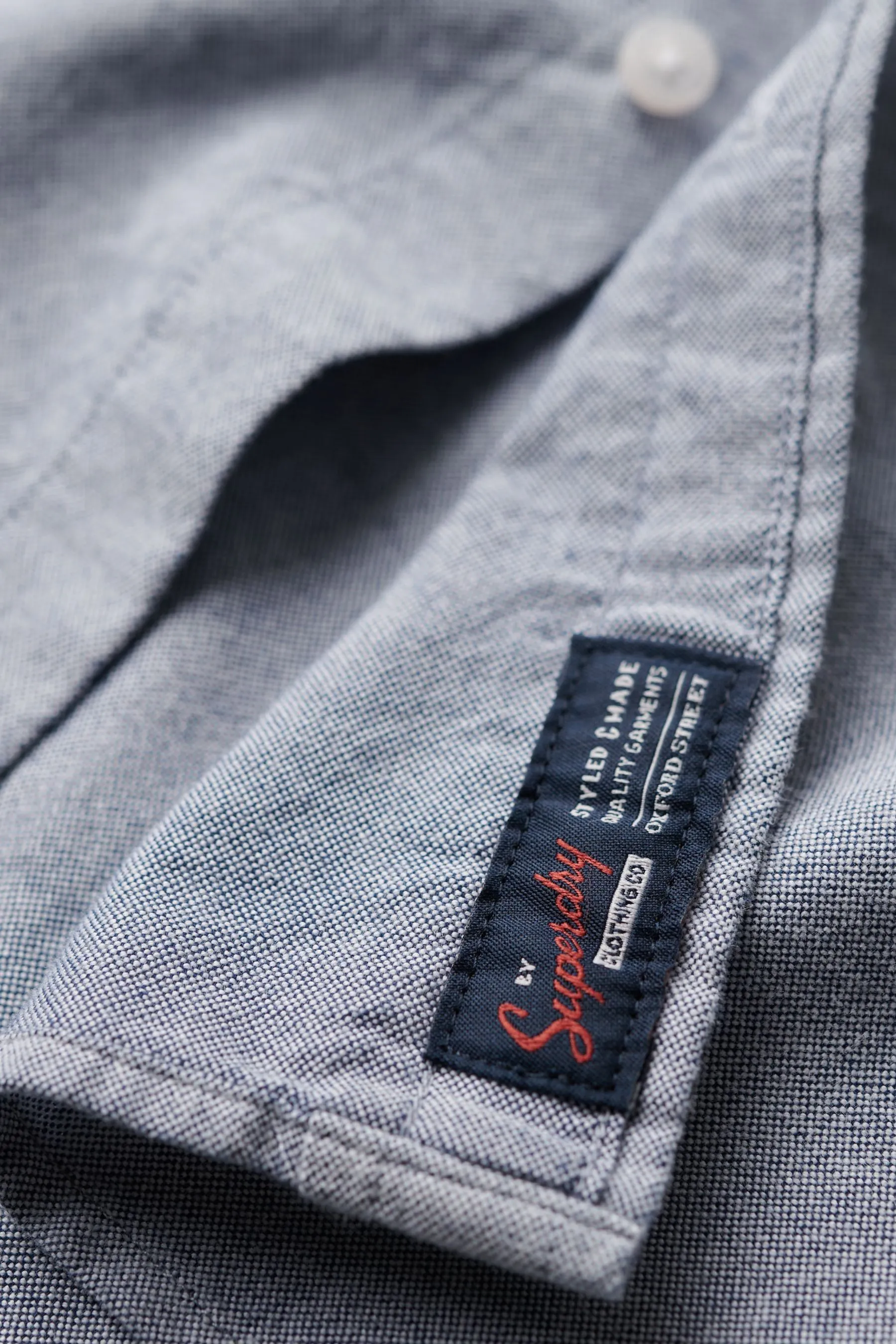 Superdry - Camicia a Oxford lunghe in cotone
