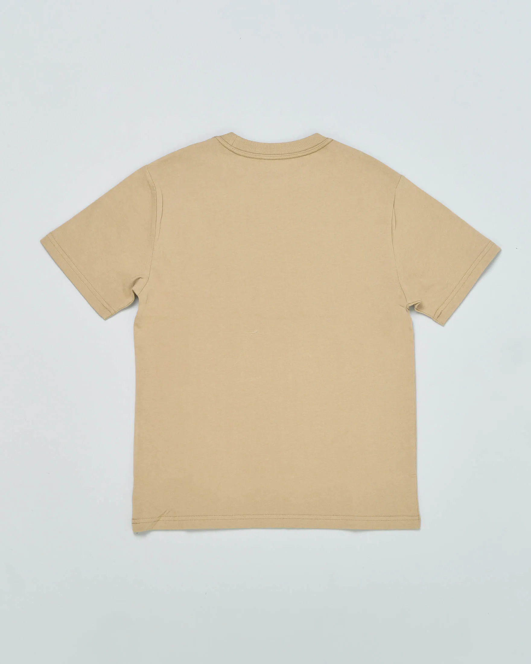 T-shirt beige mezza manica in cotone con logo pony in tono S-XL