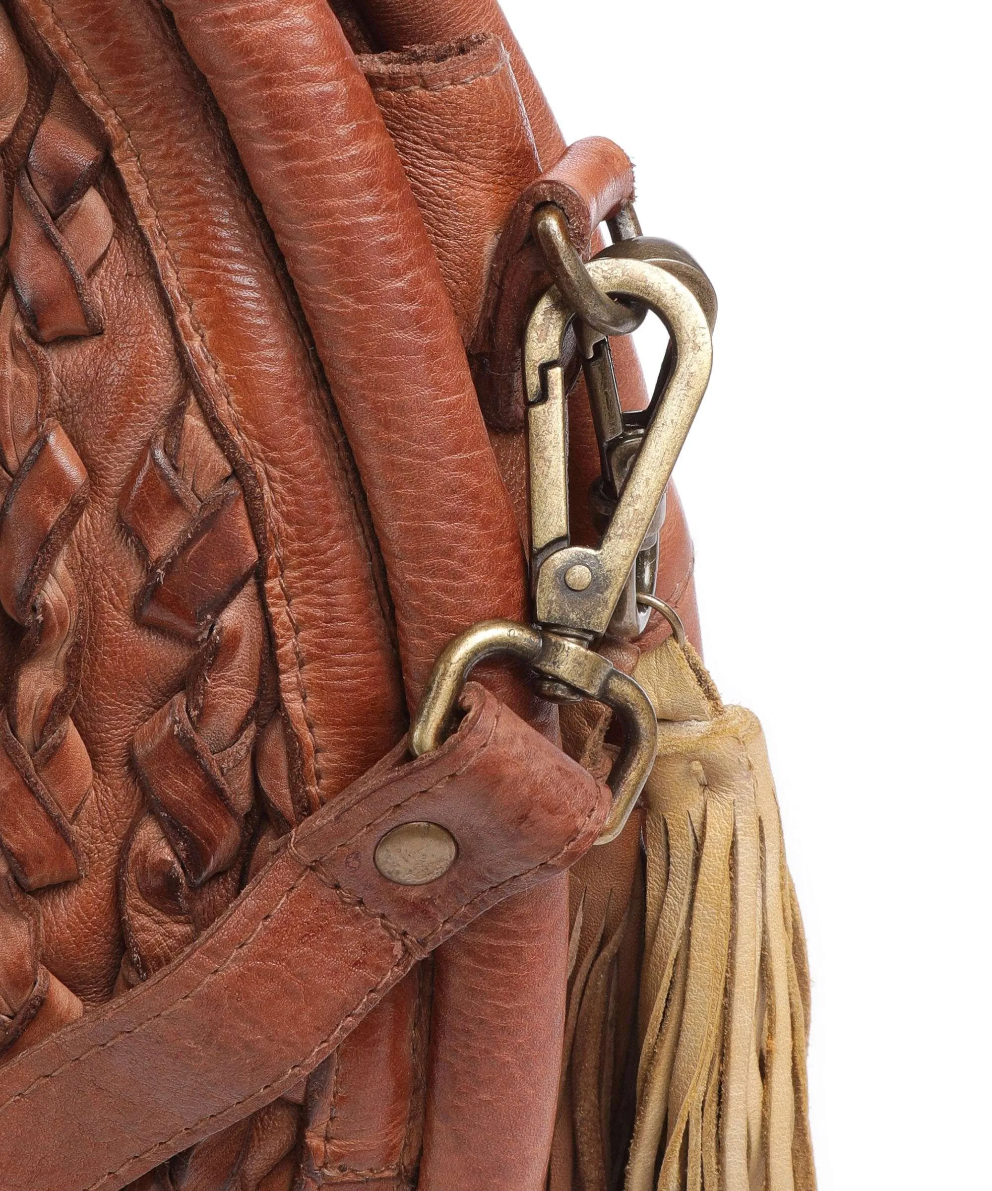  Taschendieb Wien Akademiestrasse 1 Borsa a mano pelle di vacchetta grana marrone  
