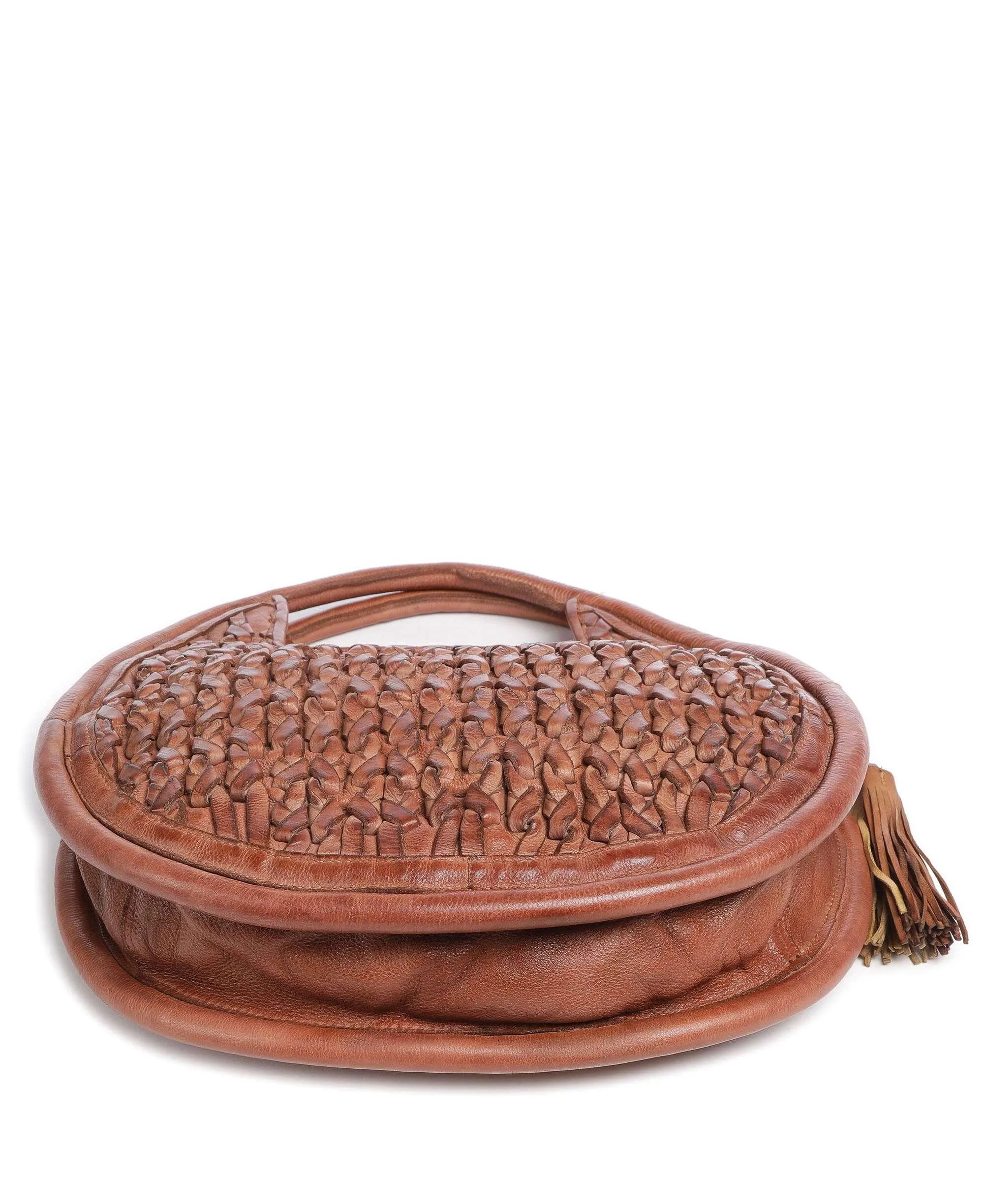  Taschendieb Wien Akademiestrasse 1 Borsa a mano pelle di vacchetta grana marrone  